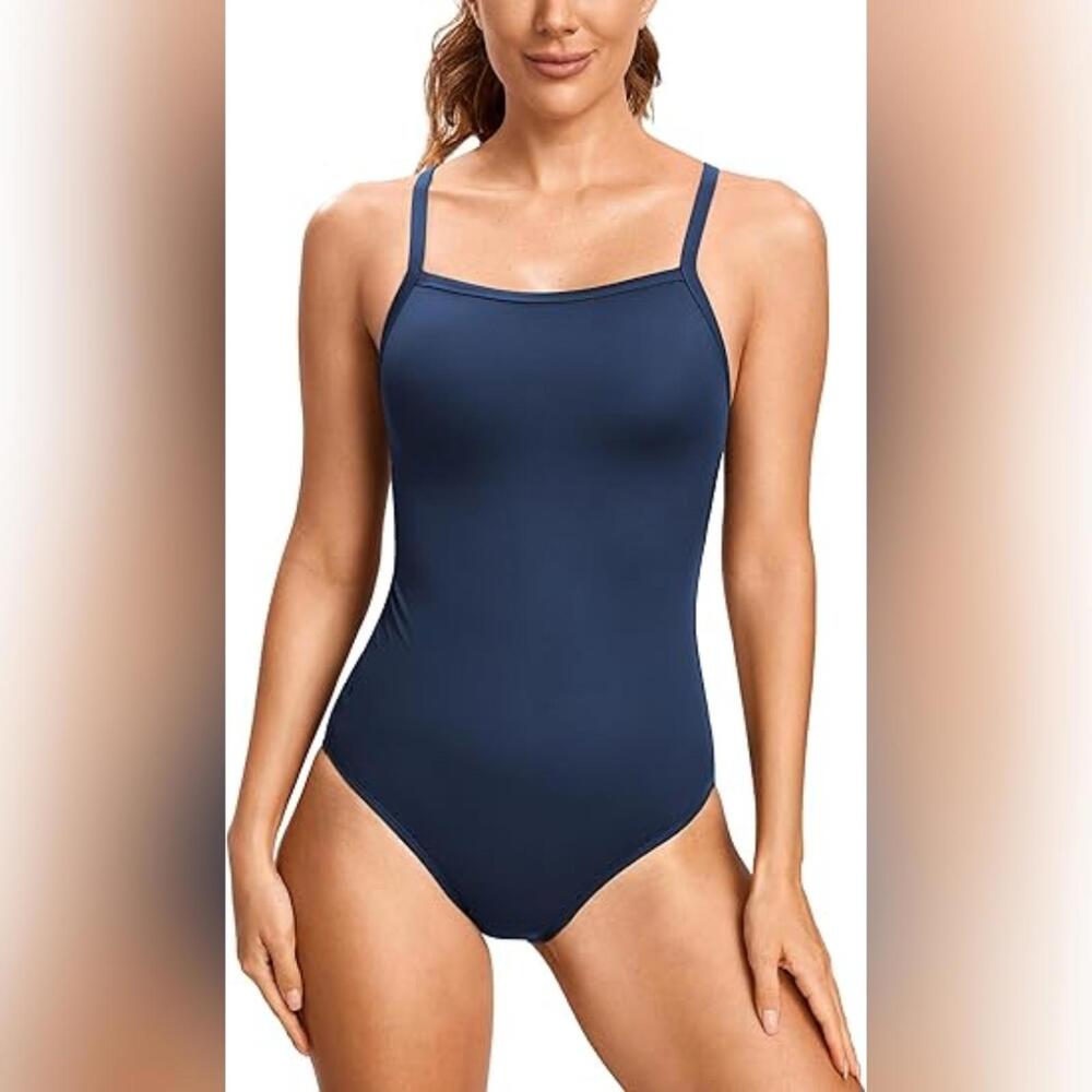 NWT SYROKAN One Piece Athletic Racer back Sport Swimsuit, 36 (M)